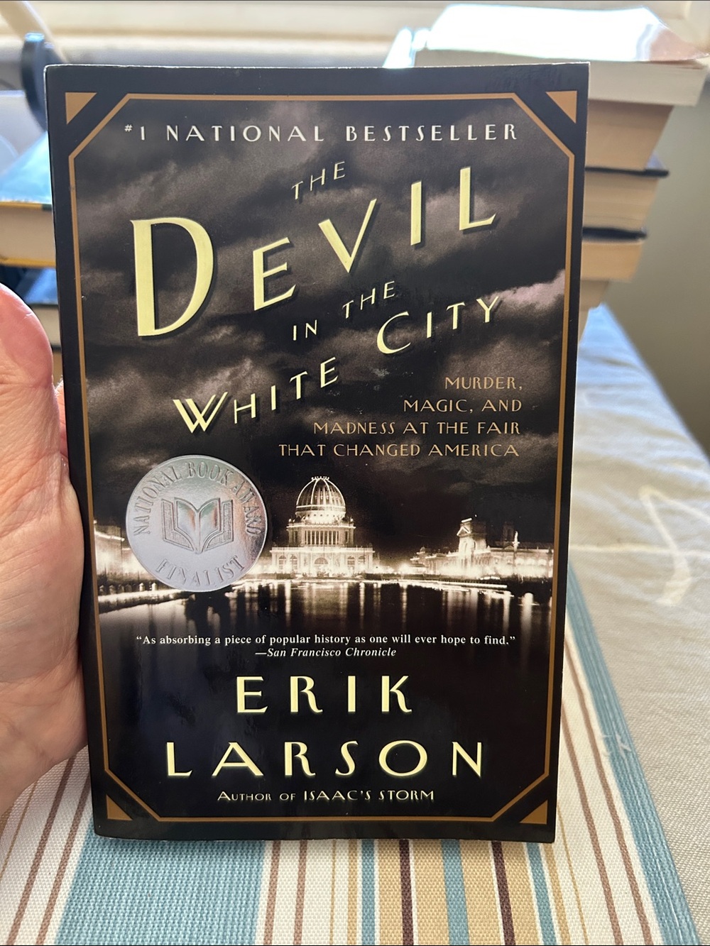 The Devil in the White City by Erik Larson — Black & Gold Paperback